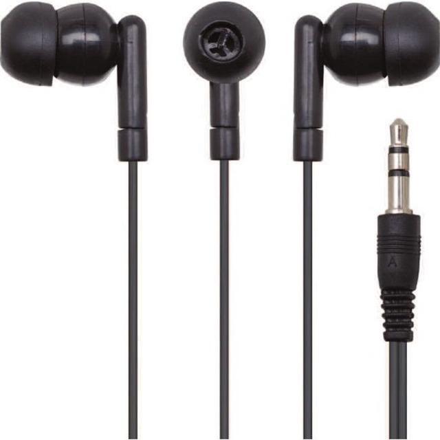 Califone E1 Multimedia Ear Bud With 3.5mm Plug - Stereo - Black - Mini-phone (3.5mm) - Wired - Earbud - Binaural - In-ear - 3.90 ft Cable - 1 Califone E1 Multimedia Ear Bud With 3.5mm Plug - Stereo - Black - Mini-phone (3.5mm) - Wired - Earbud - Binaural - In-ear - 3.90 ft Cable - 1