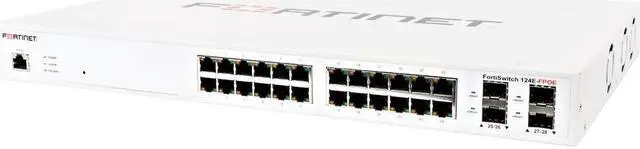 Alt view image 12 of 13 - Fortinet FortiSwitch 124E-FPOE 24 Port Layer 2 Gigabit Ethernet Switch - FS-124E-FPOE