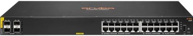 Alt view image 5 of 5 - Aruba R8N87A#ABA 6000 24G Class4 PoE 4SFP 370W Switch