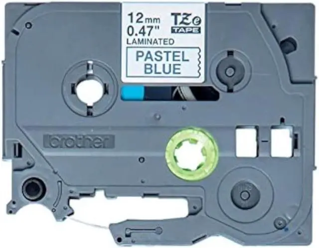 Alt view image 2 of 3 - Brother P-Touch TZe Laminated Tape - 15/32" Width - Pastel Blue, Clear - 1 Each