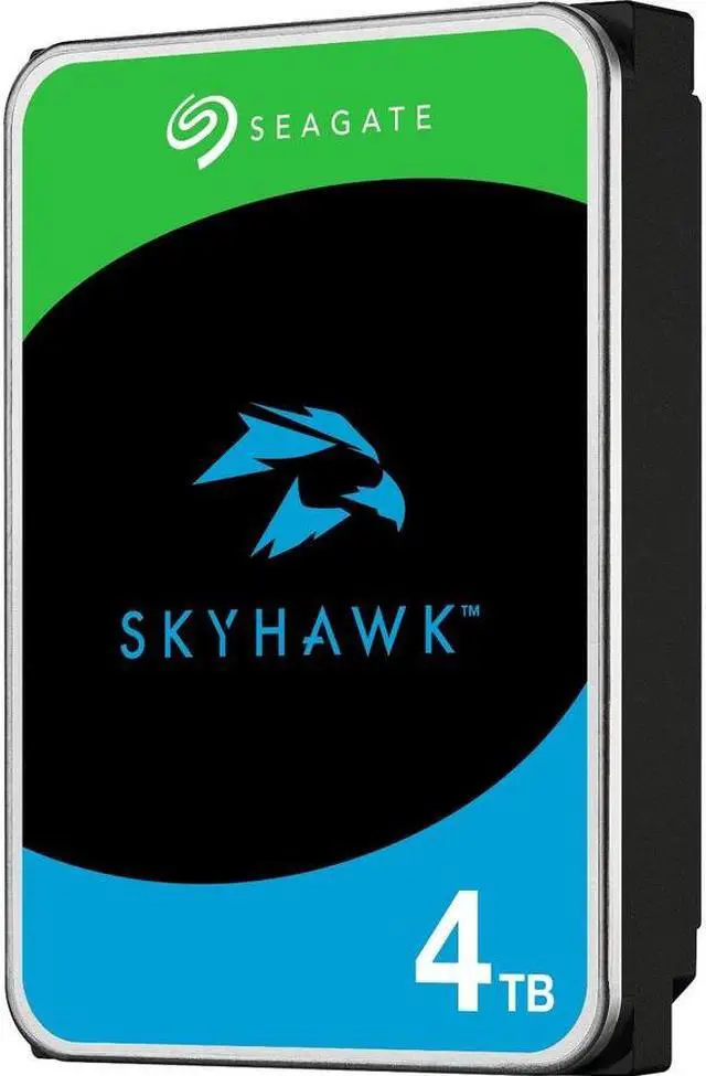 Alt view image 2 of 9 - Seagate SkyHawk 4TB Internal SATA 3.5" Hard Drive, CMR Method ST4000VX016