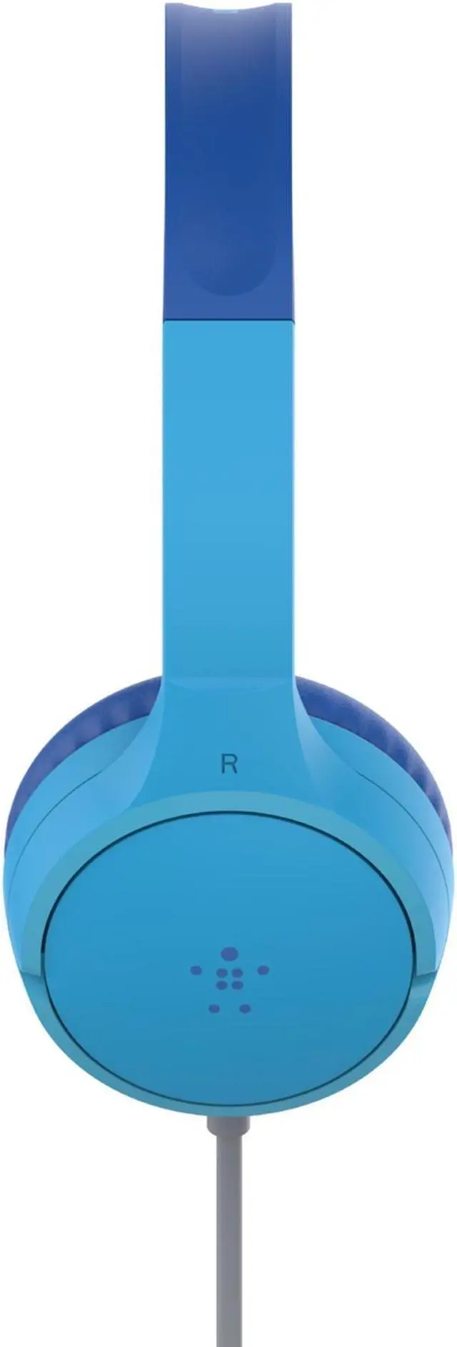 Alt view image 5 of 8 - Belkin SoundForm Mini Wired On-Ear Headphones for Kids - Stereo - Mini-phone (3.5mm) - Wired - On-ear, Over-the-head - Binaural - Ear-cup - Blue