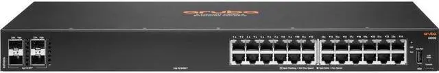 Alt view image 3 of 4 - Aruba R8N88A#ABA 6000 24G 4SFP Switch