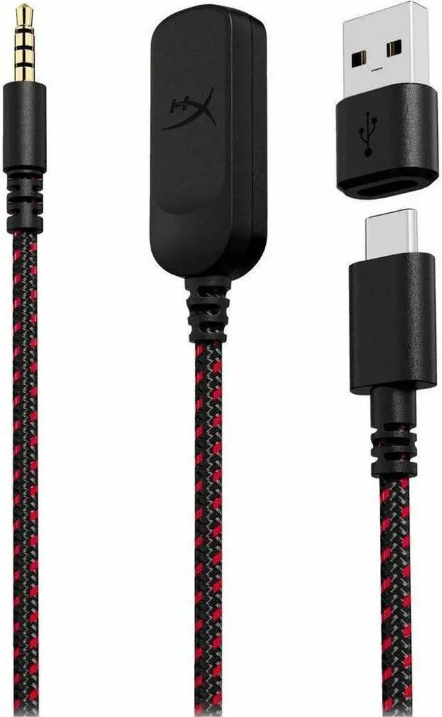 Alt view image 9 of 9 - HyperX Cloud III – Wired Gaming Headset, PC, PS5, Xbox Series X|S, Angled 53mm Drivers, DTS Spatial Audio, Memory Foam, Durable Frame, Ultra-Clear 10mm Mic, USB-C, USB-A, 3.5mm – Black/Red