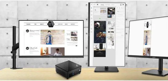 Alt view image 8 of 16 - MSI Desktop Computer Cubi 5 12M-265US Intel Core i7-1255U 16GB DDR4 1TB PCIe SSD Intel Iris Xe Graphics Windows 11 Pro 64-bit