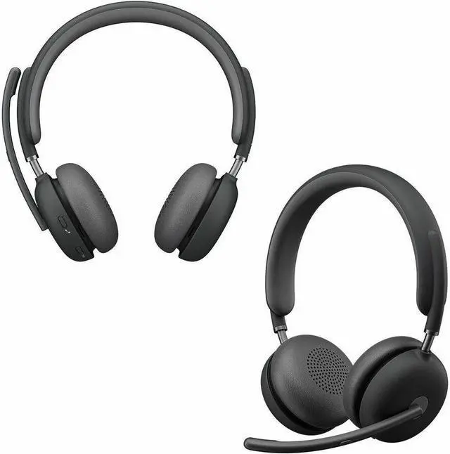 Alt view image 4 of 14 - Logitech Zone Wireless 2 Headset - Wireless - Bluetooth - 164 ft - 20 Hz - 20 kHz - Over-the-head - Omni-directional, MEMS Technology Microphone - Graphite