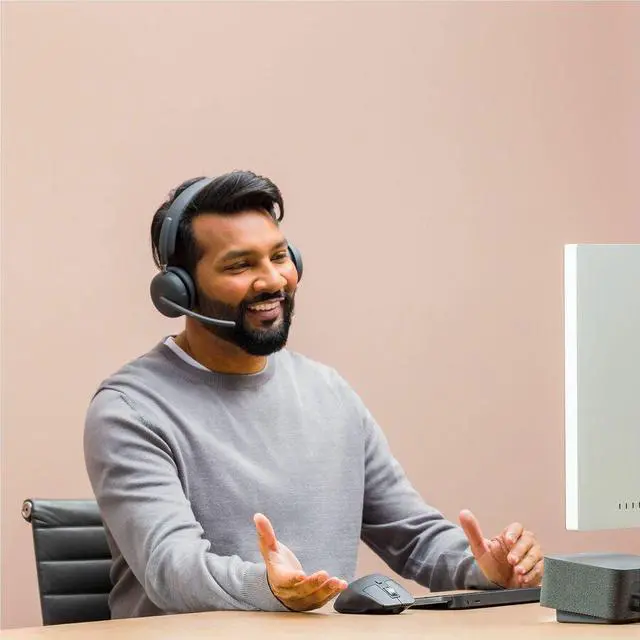 Alt view image 7 of 14 - Logitech Zone Wireless 2 Headset - Wireless - Bluetooth - 164 ft - 20 Hz - 20 kHz - Over-the-head - Omni-directional, MEMS Technology Microphone - Graphite