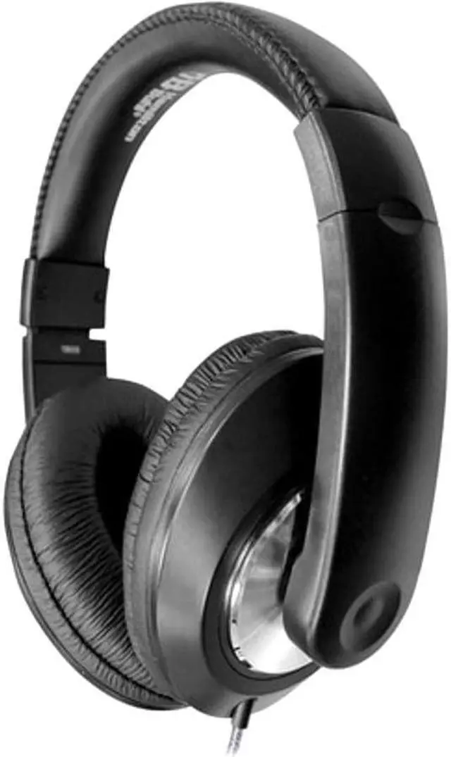 Alt view image 2 of 5 - HamiltonBuhl ST1BKU Smart-Trek Deluxe Stereo Headphone with In-Line Volume Control and USB Plug - Black
