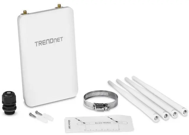 Alt view image 12 of 15 - TRENDnet 5 DBI Wireless AC1300 Outdoor PoE+ Omni-Directional Access Point, TEW-841APBO, 4 X 5 DBI Omni Directional Antennas, Point-to-Point & Point-to-Multi-Point WiFi Bridging, IEEE 802.3AT PoE+