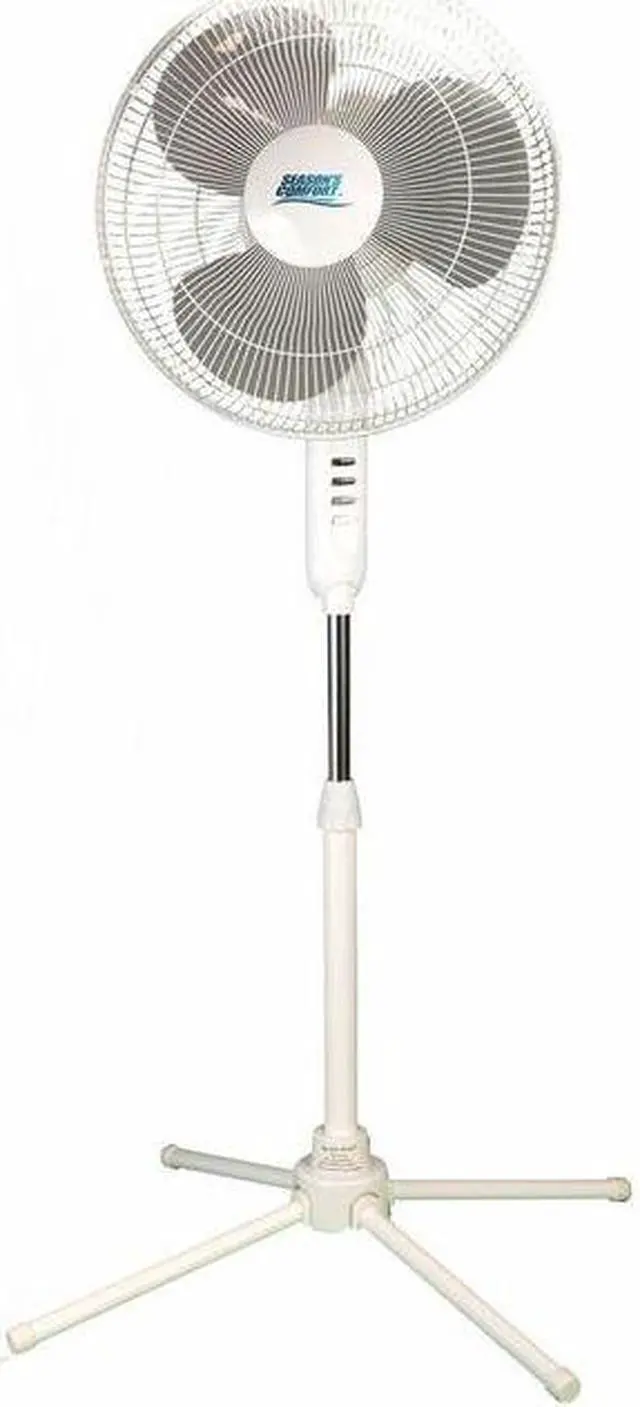 Alt view image 2 of 5 - Seasons Comfort 16 Inch Oscillating Fan With Pedestal Base Electric Pedestal Fan