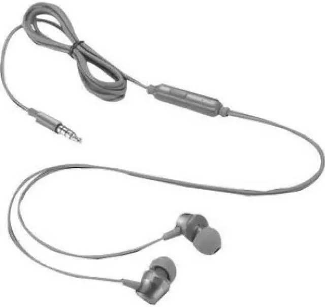 Alt view image 3 of 5 - lenovo - 110 analog in-ear headphones - in-line microphone - 3.5mm connectivity - play & pause button - 3 sizes of ear tips included,grey