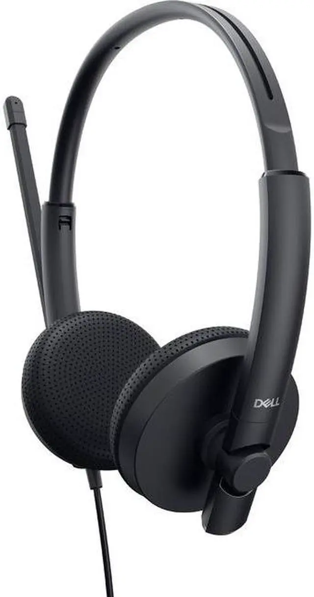 Main image of Dell WH1022 Headset - Stereo - USB - Wired - 20 Hz - 20 kHz - Over-the-head - Binaural - 4.92 ft Cable - Noise Cancelling Microphone - Noise Canceling - Black