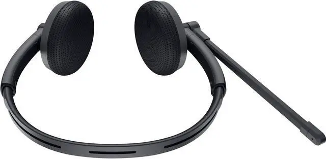 Alt view image 3 of 8 - Dell WH1022 Headset - Stereo - USB - Wired - 20 Hz - 20 kHz - Over-the-head - Binaural - 4.92 ft Cable - Noise Cancelling Microphone - Noise Canceling - Black