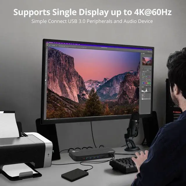 Alt view image 14 of 14 - SIIG 4-Port 4K KVM Switch HDMI with Remote Control, 1x HDMI Output, 2X USB 3.2 Type-A Ports, EDID Bypass, Compatible with Windows and Mac (CE-KV0F11-S1)