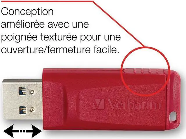 Alt view image 20 of 20 - Verbatim Store 'n' Go 128GB USB Flash Drive - Red