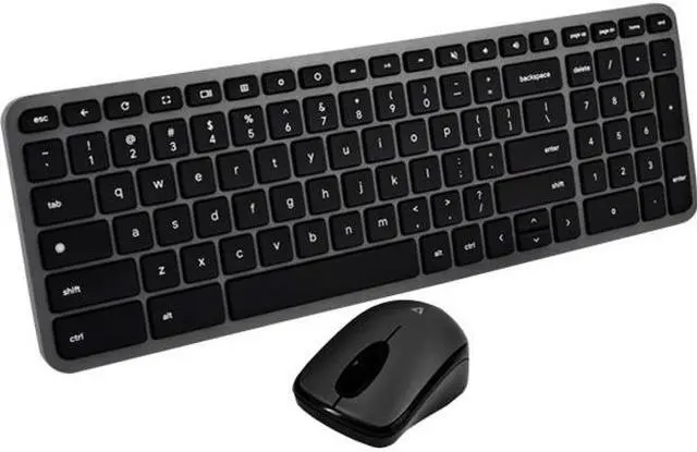 Alt view image 8 of 9 - V7 Bluetooth Keyboard and Mouse Combo Chromebook Edition - Wireless Bluetooth 5.2 Keyboard - English (US) - Black - Wireless Bluetooth Mouse - Optical - 1000 dpi - 3 Button - Black - Menu Launcher, Sc
