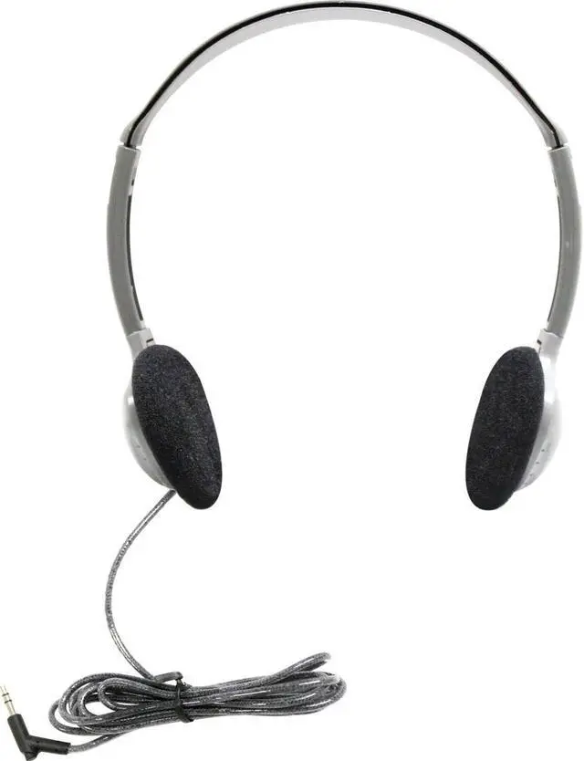 Alt view image 6 of 6 - HamiltonBuhl SchoolMate Personal-Sized On-Ear Stereo Headphones (HA2) - Gray