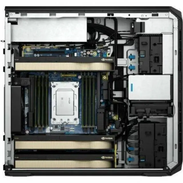 Alt view image 4 of 8 - HP Z6 G5 A Workstation - 1 x AMD Ryzen Threadripper PRO Hexadeca-core (16 Core) 7955WX 4.50 GHz - 16 GB DDR5 SDRAM RAM - 512 GB SSD - Tower - Black - AMD PRO 695 Chip - Windows 11 Pro - NVIDIA T1000 8