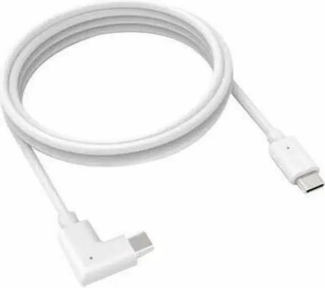 Alt view image 5 of 6 - Compulocks 6ft Charge & Data USB-C to USB-C 90-Degree Cable Right Angle White