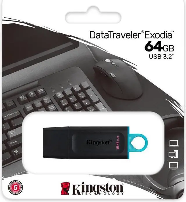 Alt view image 13 of 20 - Kingston 64GB DataTraveler Exodia USB 3.2 Gen 1 Flash Drive (DTX/64GB)