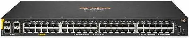 Main image of Aruba CX 6100 Ethernet Switch - 48 Ports - Manageable - Gigabit Ethernet, 10 Gigabit Ethernet - 10/100/1000Base-T - 2 Layer Supported - Modular - 49.70 W Power Consumption - 740 W PoE Budget - Twisted