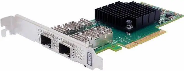 Main image of ATTO FastFrame N322-10S 10Gigabit Ethernet Card - PCI Express 3.0 - SFP+ - Plug-in Card