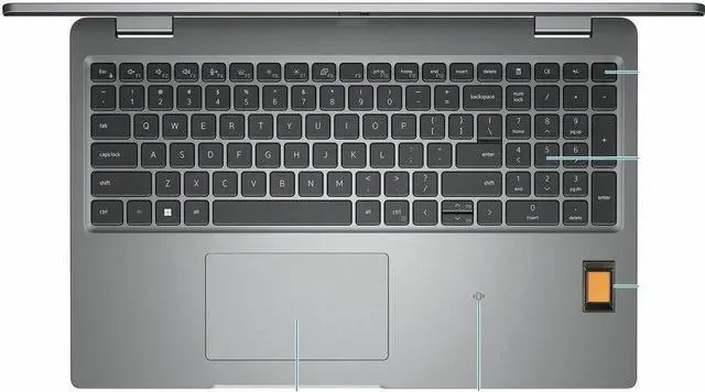 Alt view image 7 of 14 - Dell Latitude 5000 5540 15.6" Notebook - Full HD - 1920 x 1080 - Intel Core i7 13th Gen i7-1370P Tetradeca-core (14 Core) - 16 GB Total RAM - 512 GB SSD - Titan Gray - Intel Chip - Windows 11 Pro
