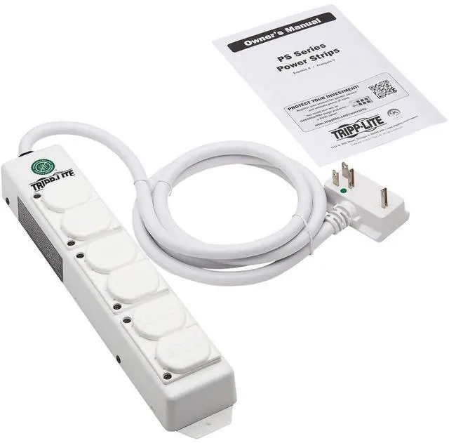 Alt view image 7 of 19 - Tripp Lite Medical Power Strip 6-outlet 6ft Cord Health Care Facility Outlet Assemblies