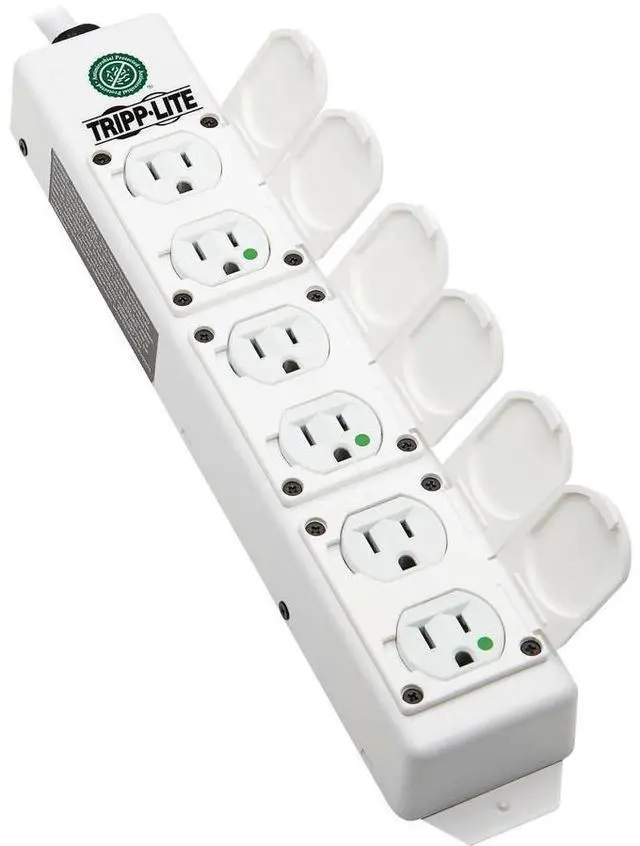 Alt view image 10 of 19 - Tripp Lite Medical Power Strip 6-outlet 6ft Cord Health Care Facility Outlet Assemblies
