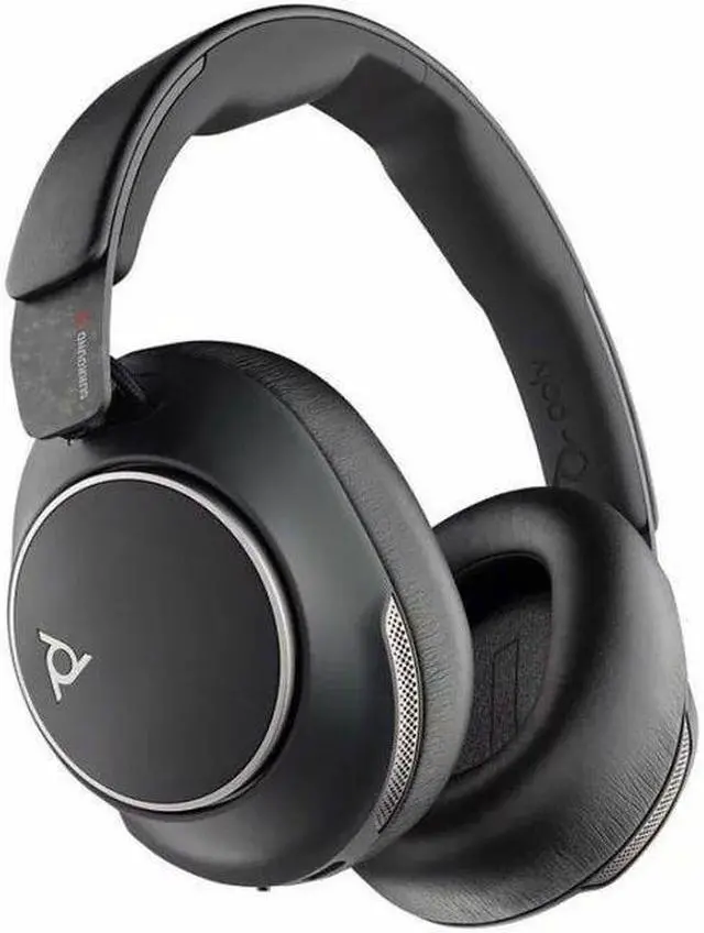 Main image of Poly Voyager Surround 80 UC Headset - Stereo - Wireless - Bluetooth - 98 ft - 20 Hz - 16 kHz - Over-the-ear - Binaural - Circumaural - Noise Canceling - Black
