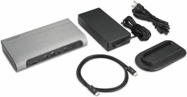 Alt view image 3 of 9 - Kensington SD5800T Thunderbolt 4 and USB4 Quad Video Docking Station - for Notebook/Tablet PC/Monitor - Charging Capability - Memory Card Reader - SD, microSD - 170 W - Thunderbolt 4 - 4 Displays Supp