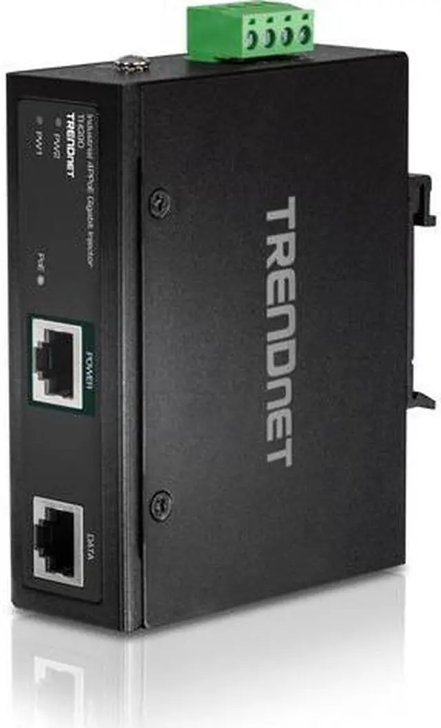 Alt view image 9 of 20 - TRENDnet Hardened Industrial 90W Gigabit 4Ppoe Injector,4-Pair Power Over Ethernet, Poe(15.4W), Poe+(30W), 4Ppoe(90W)Power, IP30, DIN-Rail/Wall Mount Included, 4-Pair Poe Up to 100M (328 ft.),TI-IG90