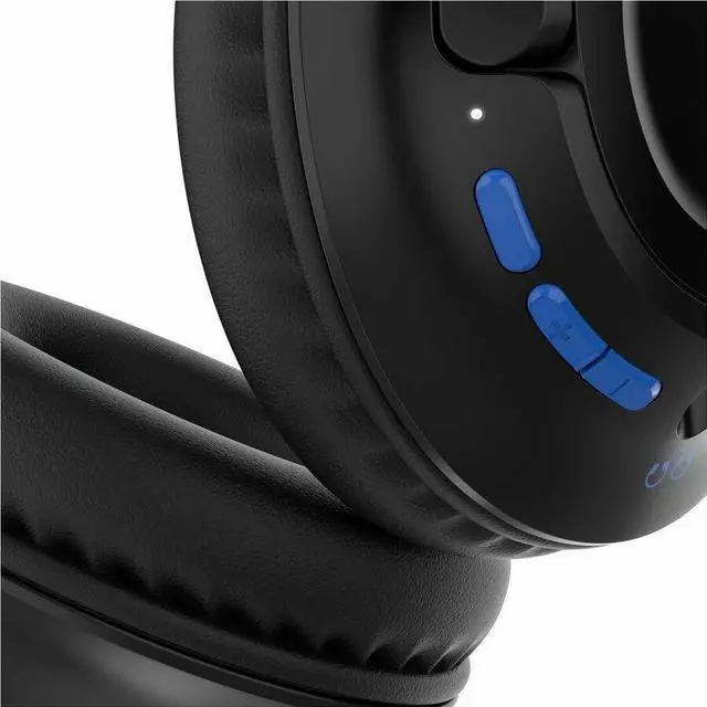 Alt view image 3 of 8 - Belkin SoundForm Inspire Wireless Over-Ear Headset for Kids with Mic - Black