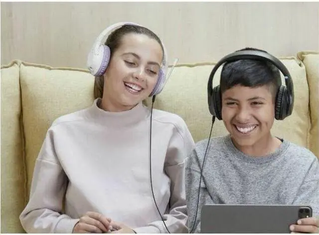 Alt view image 5 of 8 - Belkin SoundForm Inspire Wireless Over-Ear Headset for Kids with Mic - Black