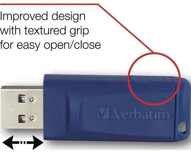 Alt view image 7 of 17 - Verbatim Store 'n' Go USB Flash Drive, 99812, 64GB, 2/PK, Blue, Green