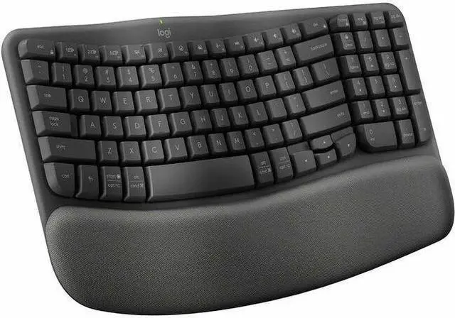 Alt view image 2 of 9 - Logitech Wave Keys for Business Keyboard - Black (in Brown Box)
