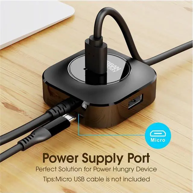 Alt view image 6 of 9 - Urban Factory USB Hub - 4 USB Port(s) - 4 USB 3.0 Port(s)