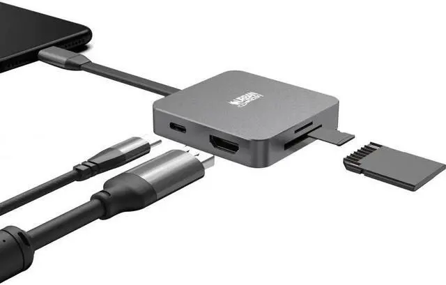 Alt view image 5 of 9 - Urban Factory HUBEE LIGHT: 100W USB-C Mini Station TCM05UF