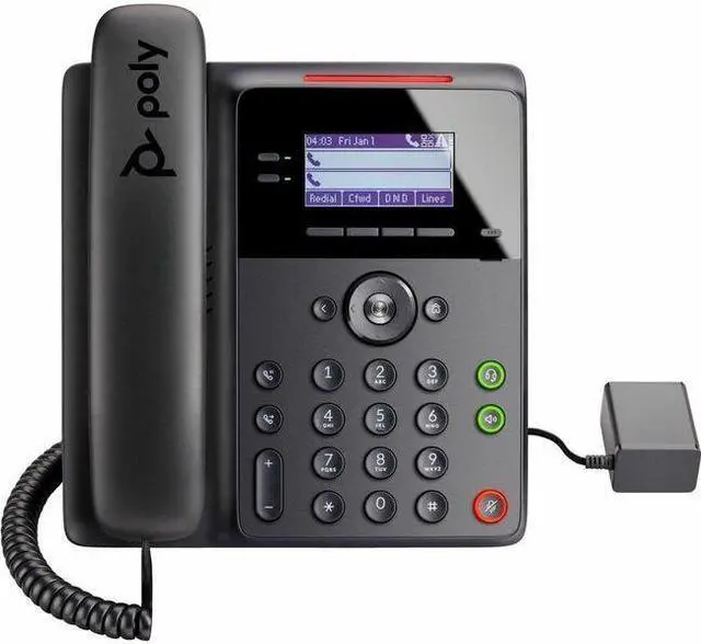 Alt view image 7 of 10 - HP Poly Edge B30 IP Phone Corded Corded Desktop Wall Mountable Black VoIP 2x Network RJ-45 PoE Ports Model 82M84AA