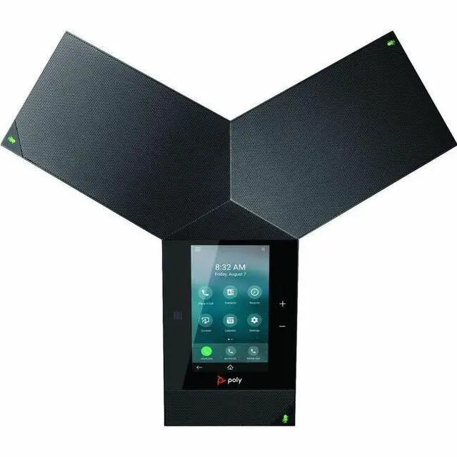 Alt view image 2 of 5 - HP Poly Trio IP Conference Station Corded/Cordless Bluetooth, Wi-Fi, NFC Black Model 849A7AA#AC3