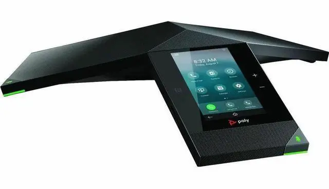Alt view image 3 of 5 - HP Poly Trio IP Conference Station Corded/Cordless Bluetooth, Wi-Fi, NFC Black Model 849A7AA#AC3