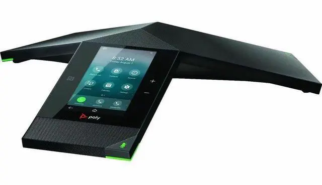 Alt view image 4 of 5 - HP Poly Trio IP Conference Station Corded/Cordless Bluetooth, Wi-Fi, NFC Black Model 849A7AA#AC3