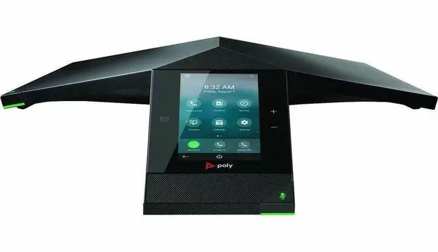 Alt view image 5 of 5 - HP Poly Trio IP Conference Station Corded/Cordless Bluetooth, Wi-Fi, NFC Black Model 849A7AA#AC3