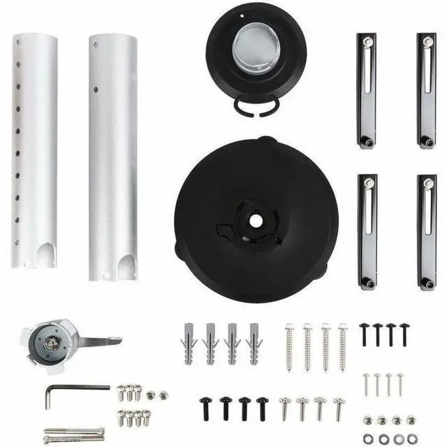 Alt view image 7 of 12 - Height Adjustable heavy-duty ceiling projector mount for projectors with large-diameter mount holes max 15in (380mm). Projector max weight 55.1 lbs (25 Kg)