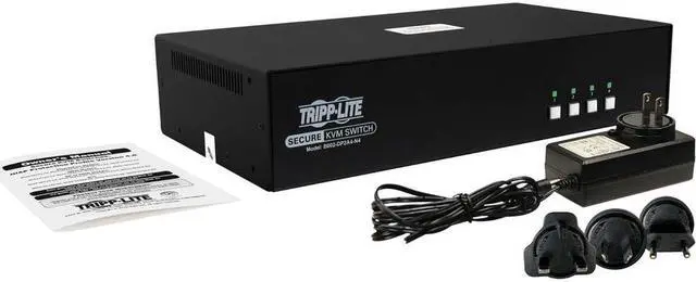 Alt view image 10 of 16 - Tripp Lite Secure KVM Switch, United States Government NIAP-Certified PP4.0 Security, Common Access Card (CAC) Port, TAA Compliant, 3-Year Warranty (B002 Series)