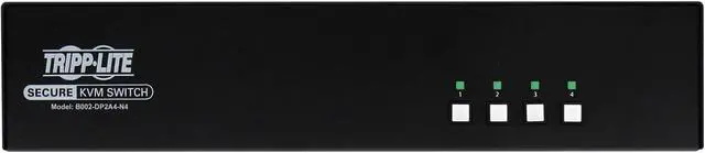Alt view image 9 of 16 - Tripp Lite Secure KVM Switch, United States Government NIAP-Certified PP4.0 Security, Common Access Card (CAC) Port, TAA Compliant, 3-Year Warranty (B002 Series)