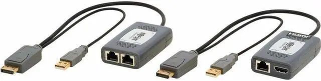 Alt view image 5 of 10 - Tripp Lite 1-Port DisplayPort over Cat6 Extender Kit B127U111PDPD