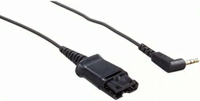 Alt view image 2 of 2 - HP Poly Quick Disconnect/Sub Mini-phone Audio Cable 10 ft Quick Disconnect/Sub-mini phone Audio Cable for Headset, Speakerphone Model 85Q32AA