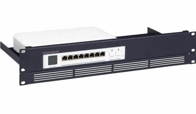 Main image of RACKMOUNT.IT RM-UB-T6 Rackmount Kit - For Switch - 2U Rack Height - Rack-mountable - Metallic Dark Blue