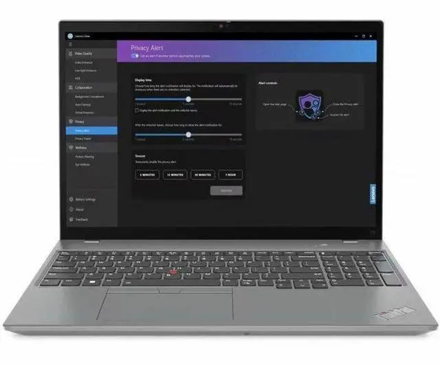 Alt view image 2 of 13 - Lenovo ThinkPad T16 Gen 2 16" Touchscreen Notebook - AMD Ryzen 7 PRO 7840U - 32GB - 1TB SSD - Windows 11 Pro - AMD Radeon 780M Graphics - Webcam - IEEE 802.11ax Wireless - Storm Gray  21K7003SUS